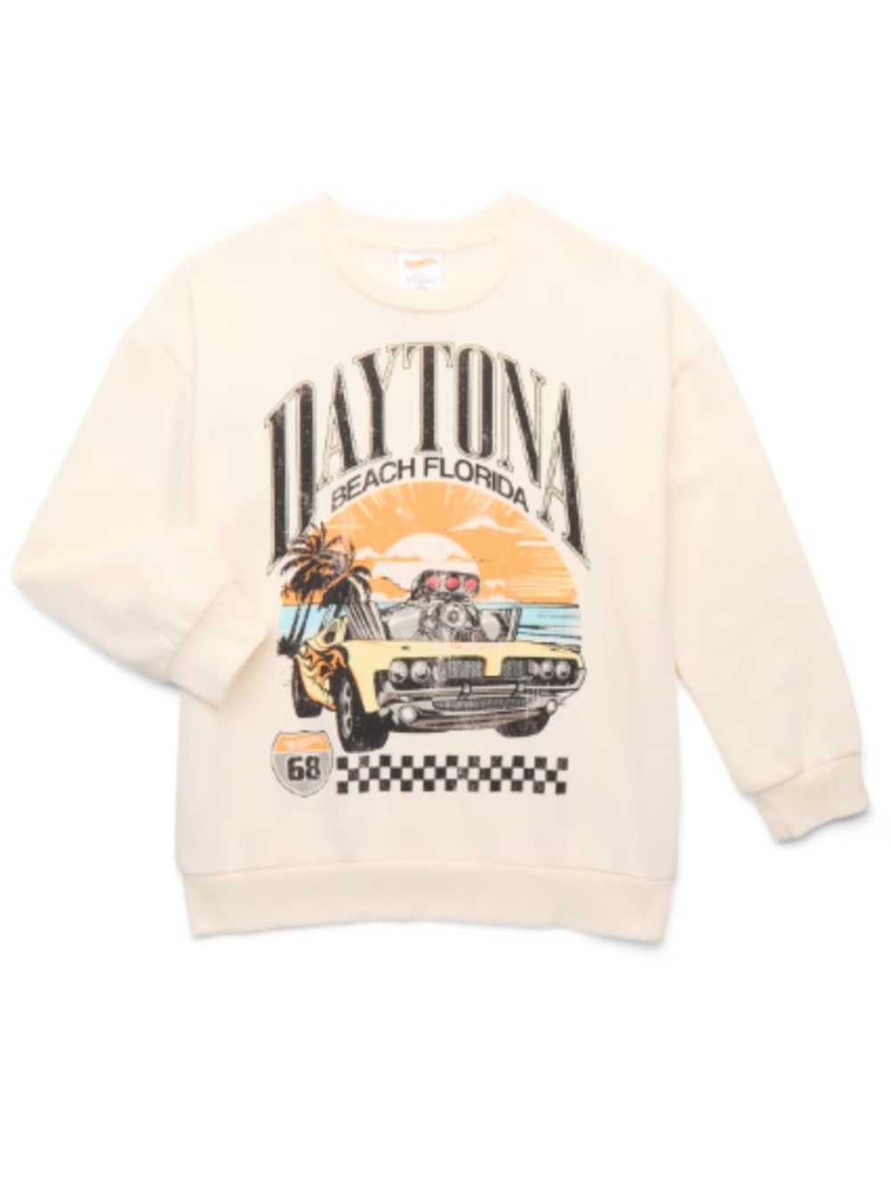 Hot Wheels Little Boys and Big Boys Daytona Beach Graphic Sweatshirt